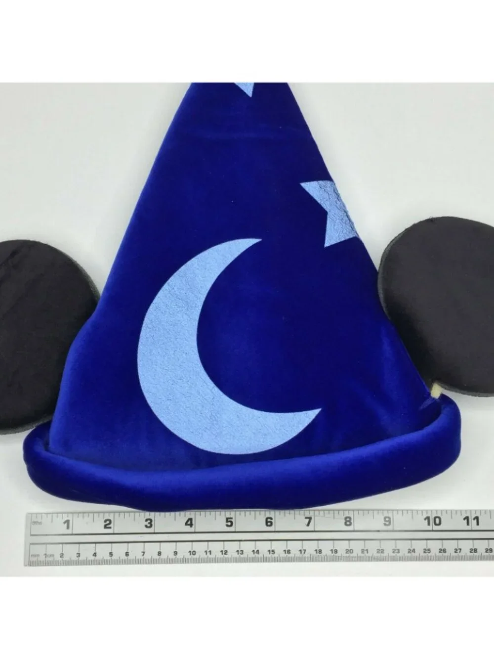 Disney Mickey Mouse Sorcerers Apprentice Ears Wizard Blue Hat Stars Moon